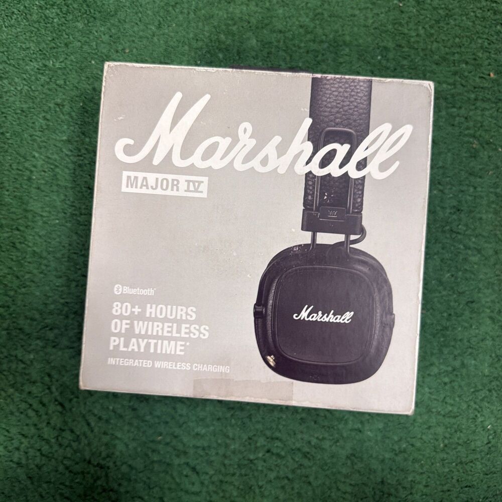 New Marshall - Major IV Bluetooth Headphone with wireless charging Black